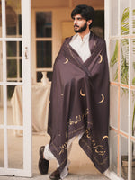 Load image into Gallery viewer, Afsanay - Dark Brown Shawl

