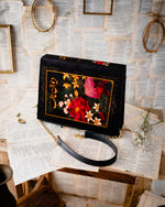 Load image into Gallery viewer, Deewan e Ghalib - Black Handbag
