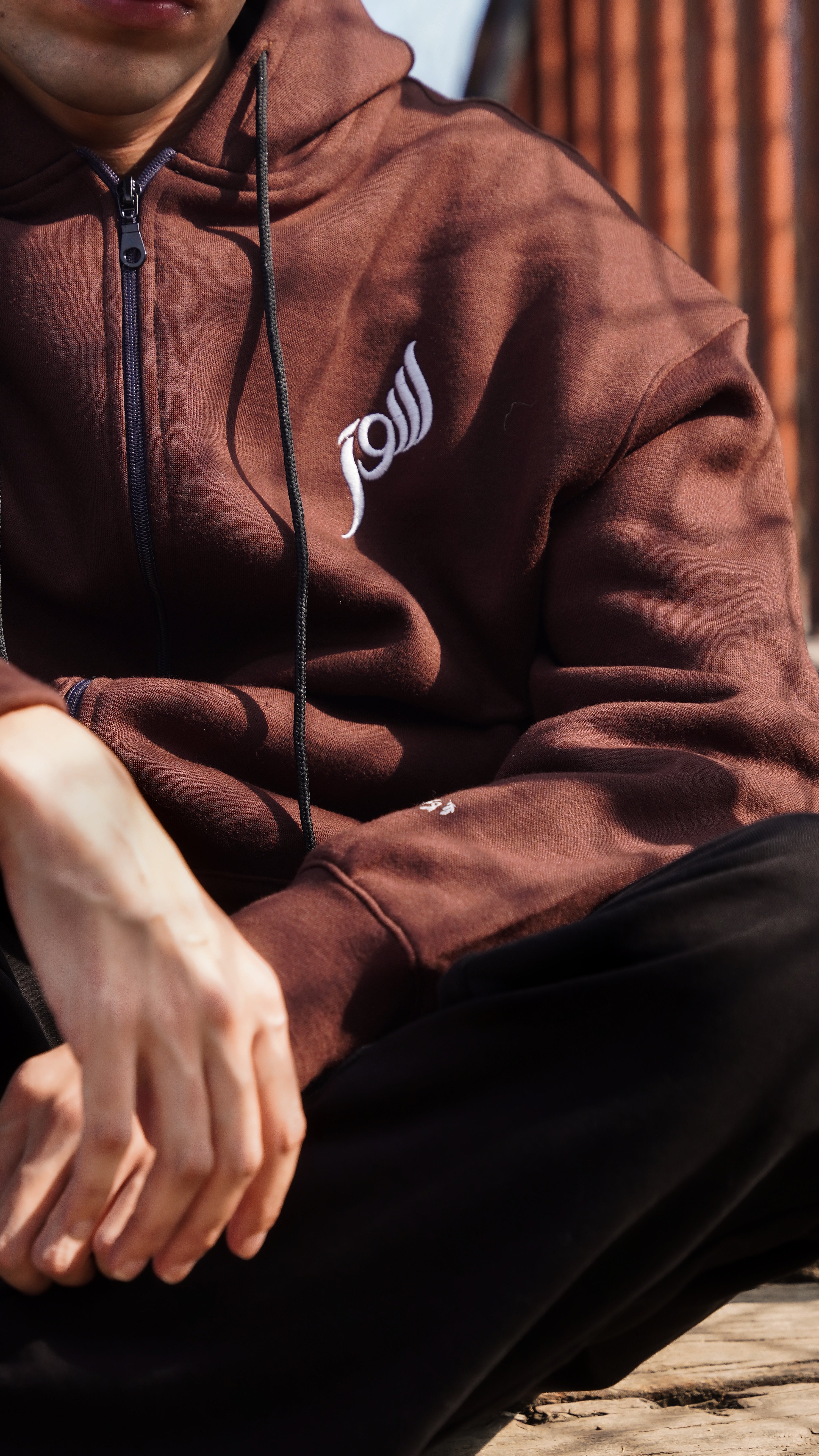 Takhayul - Brown - Unisex Zip-up Hoodie