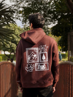 Load image into Gallery viewer, Takhayul - Brown - Unisex Zip-up Hoodie
