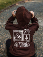 Load image into Gallery viewer, Takhayul - Brown - Unisex Zip-up Hoodie
