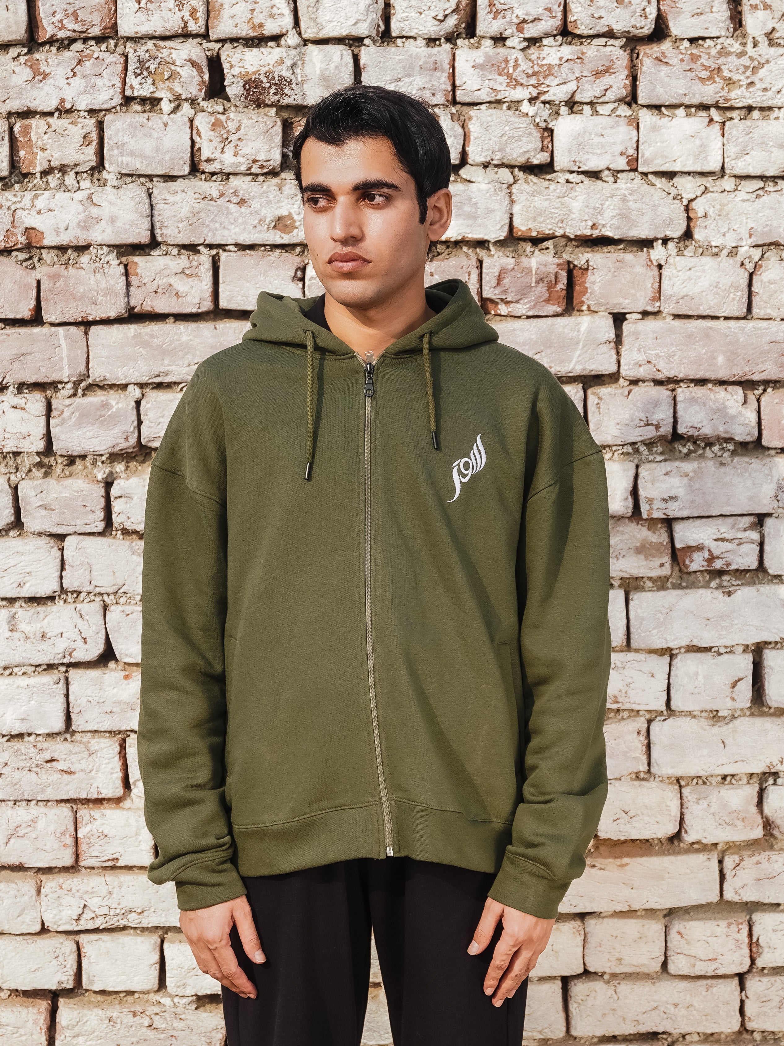 Sitaray - Olive Green - Unisex Zip-up Hoodie