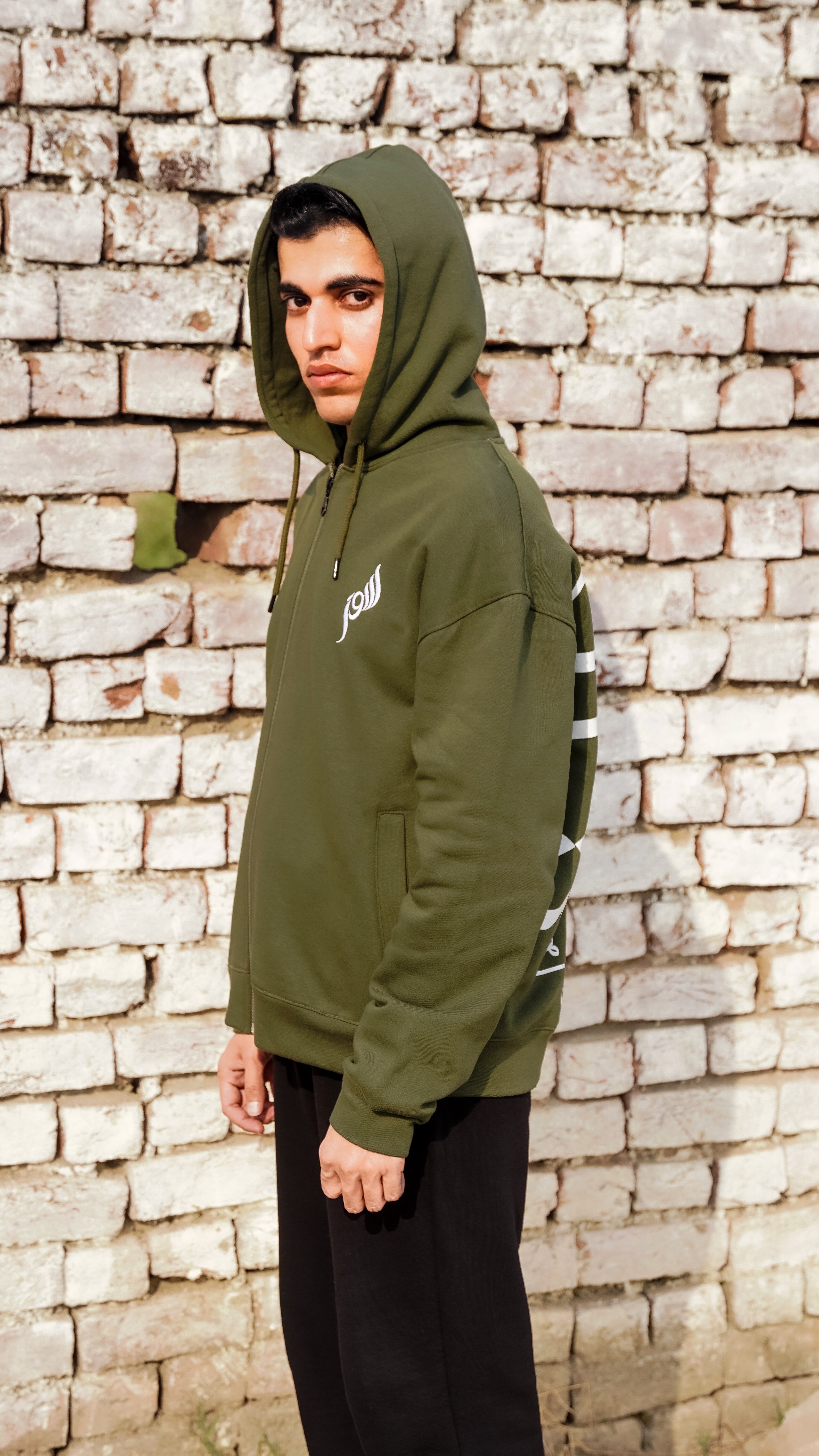 Sitaray - Olive Green - Unisex Zip-up Hoodie