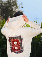 Load image into Gallery viewer, Chashm e Heran - Off White - Unisex Zip-up Hoodie
