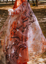 Load image into Gallery viewer, Khwab - Brown Organza Dupatta
